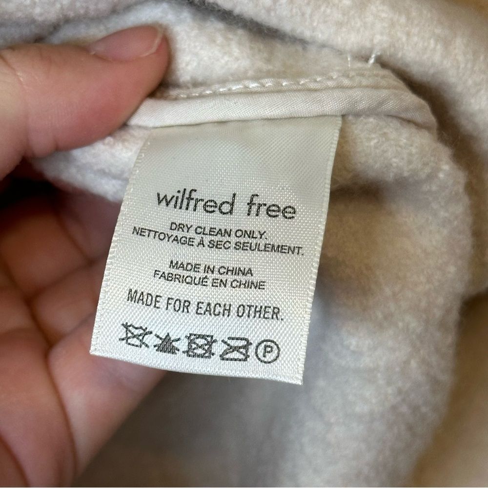 Aritzia Wilfred Free Heather Bone Merino Wool The Ganna Shirt Jacket Shacket XS - Picture 11 of 12